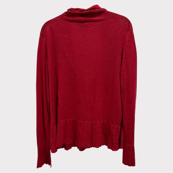 Poetry Red Linen-Modal Cardigan – SZ UK 18 / EUR 46 - Picture 3 of 5